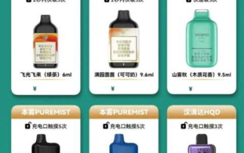 国标电子烟口味推荐